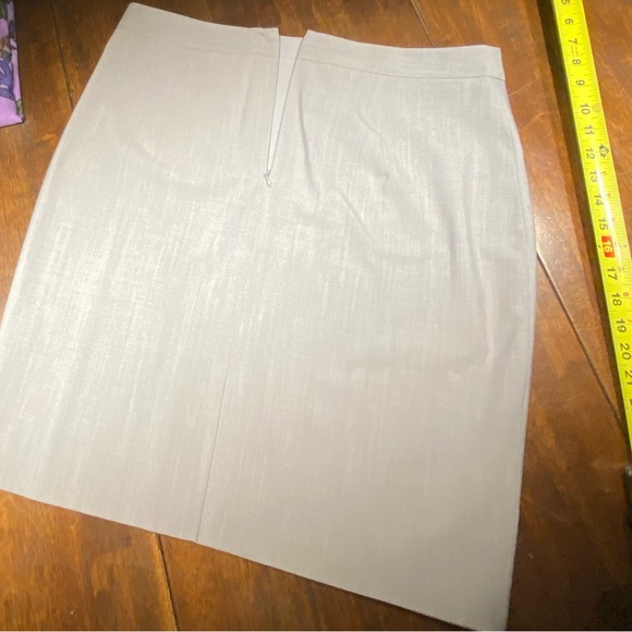 Banana Republic light heather gray suit separate pencil skirt size 16 - Picture 3 of 8